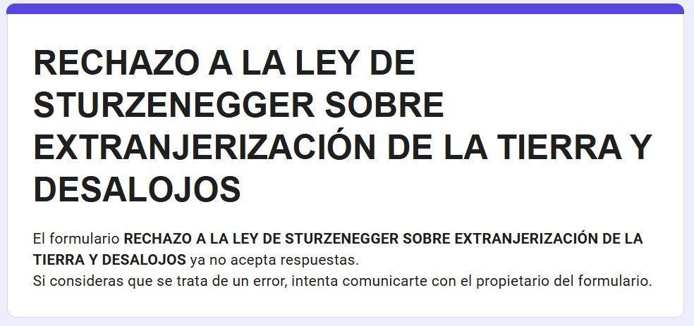Firmá contra la Ley de Desalojos Inmediatos
