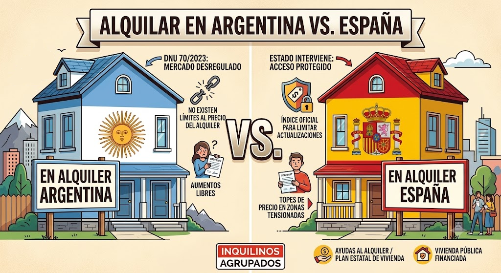 Alquilar en Argentina vs España