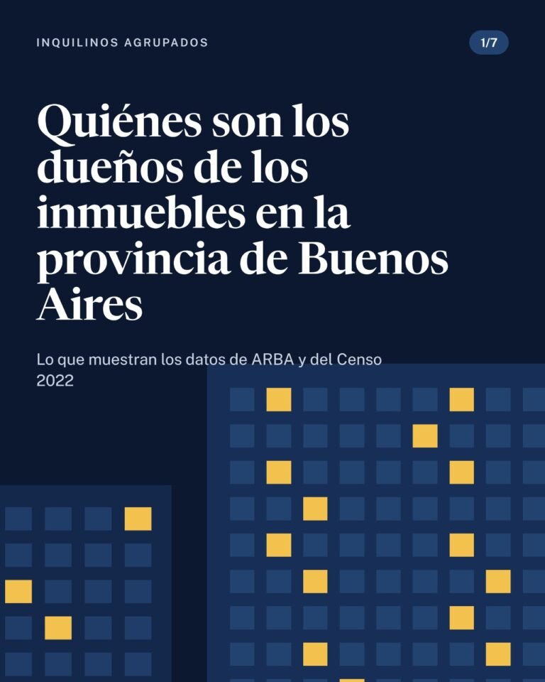 Quiénes son los dueños de los inmuebles en la provincia de Buenos Aires